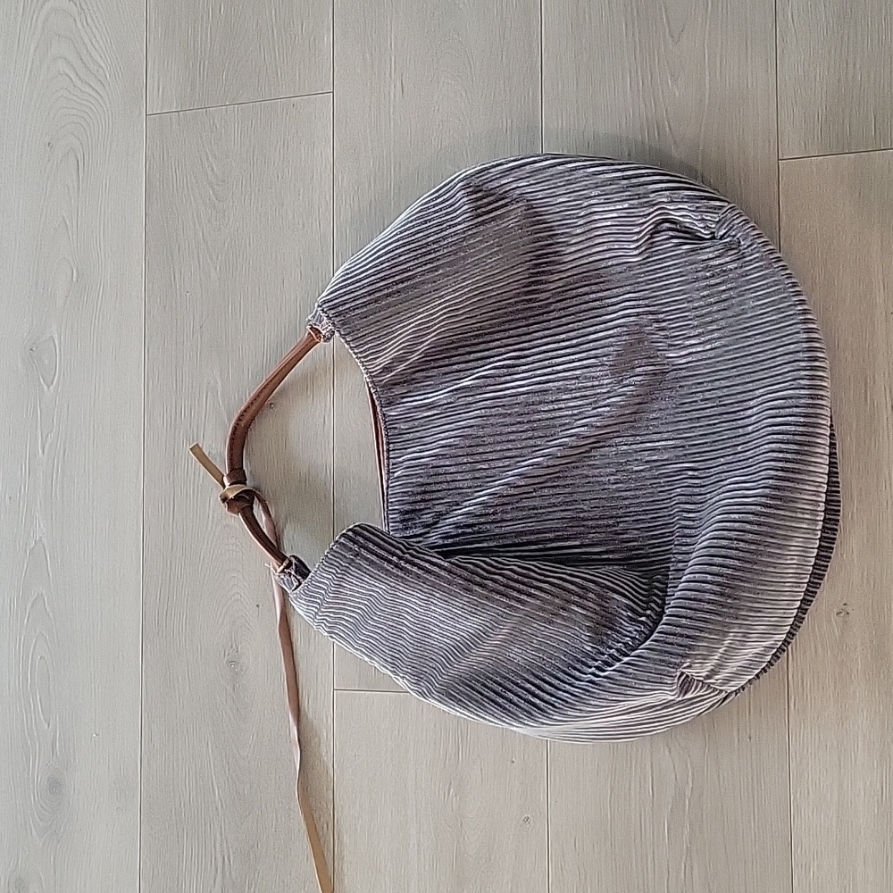 Anthropologie Corded Velvet Slouchy Tote Bag